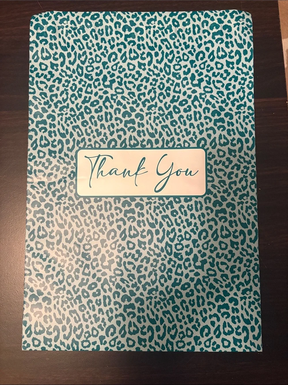 Teal Leopard Print 